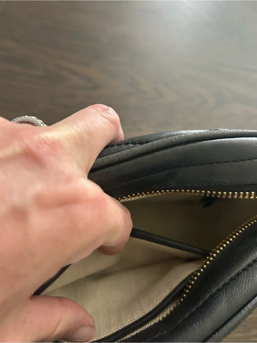 Tory Burch compact quilted